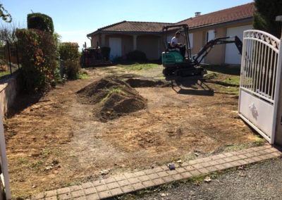 Terrassement réalisation d'un accès à Jassans Riottier